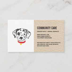 Tarjeta De Visita Cuidado de perros Doggy Dalmatian