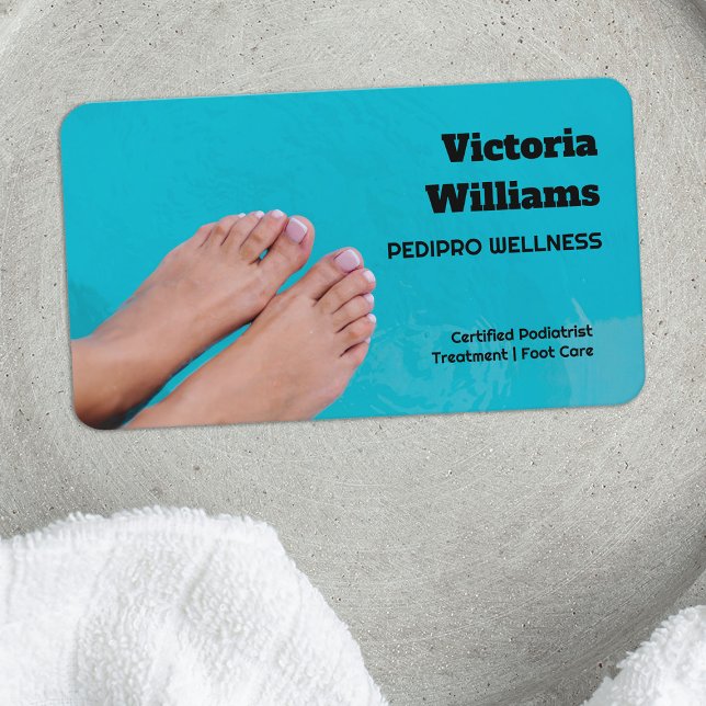 Tarjeta De Visita Cuidado de pies podiatrista (Podiatrist Foot Care Business Cards)