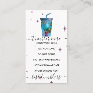 Tarjeta De Visita Cuidado de Tumbler