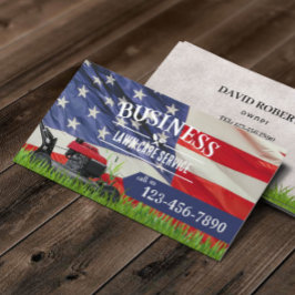Tarjeta De Visita Cuidado del césped profesional y paisajismo Bander