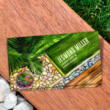 Cuidado del césped y paisajismo - arte acuarela