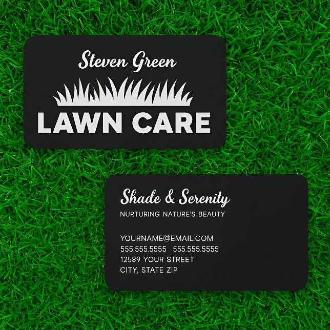 Tarjeta De Visita Cuidado del jardín (Lawn Care Business Card)