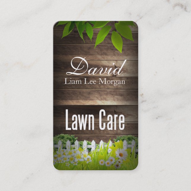 Tarjeta De Visita Cuidado del jardín/jardinero/paisajismo (Anverso)