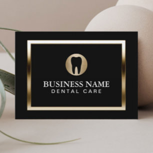 Tarjeta De Visita Cuidado dental Dentista moderno de la frontera dor