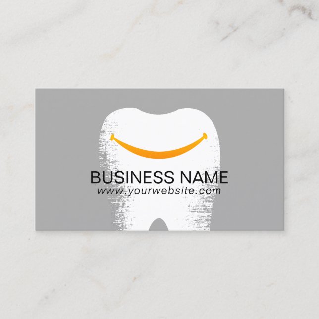 Tarjeta De Visita Cuidado dental profesional de la sonrisa grande (Anverso)