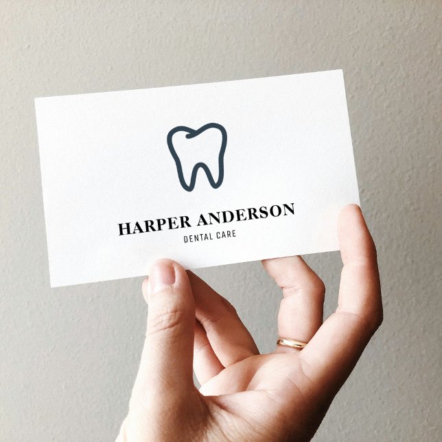 Tarjeta De Visita Cuidado dental profesional moderno para negros (Subido por el creador)
