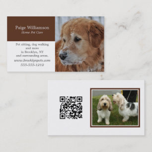 Tarjeta De Visita Cuidado moderno de mascotas fotográficas
