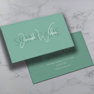Tarjeta De Visita Cuidado personal minimalista profesional elegante