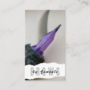 Tarjeta De Visita Cuidado posterior de cejas PMU Microblading Henna 