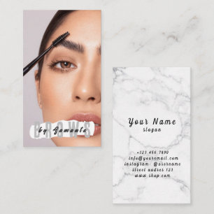 Tarjeta De Visita Cuidado posterior de cejas PMU Microblading Henna