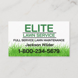 Tarjeta De Visita Cuidado Profesional de Césped