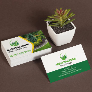 Tarjeta De Visita Cuidado Profesional de Césped Personalizable Promo