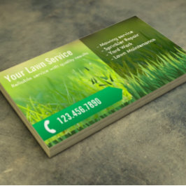 Tarjeta De Visita Cuidado Profesional del Césped y Paisaje