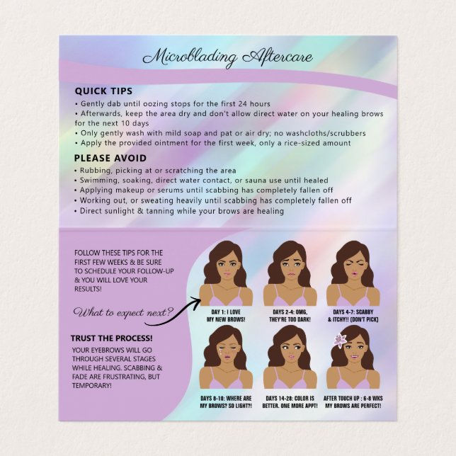 Tarjeta De Visita Cuidado y Cita de Fiebre Anquilosada  (Interior desplegado)