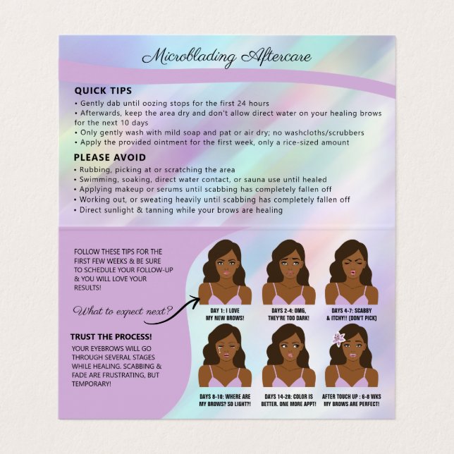 Tarjeta De Visita Cuidado y Cita de Fiebre Anquilosada  (Interior desplegado)