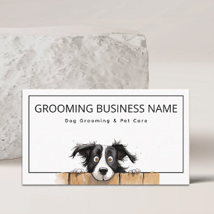 Tarjeta De Visita Cuidado y Peluquería Divertida para Perros Adorabl