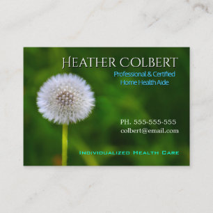 Tarjeta De Visita Cuidador de confianza Dandelion Helper