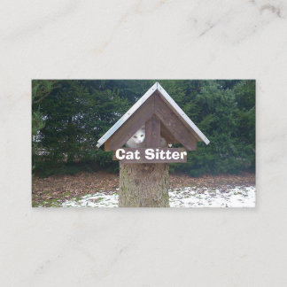 Tarjeta De Visita Cuidador de gatos