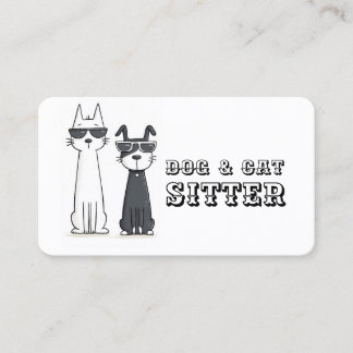 Tarjeta De Visita Cuidador de gatos y perros