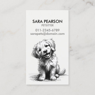Tarjeta De Visita Cuidador de Mascotas Animales Perros