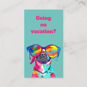 Tarjeta De Visita Cuidador de Mascotas Personalizado Divertido Pasea