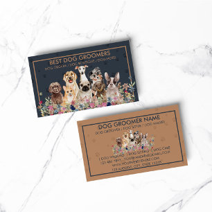 Tarjeta De Visita Cuidador de mascotas veterinario de perros