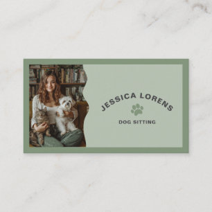 Tarjeta De Visita Cuidador de Perros Adorable, Peluquero de Mascotas