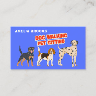 Tarjeta De Visita Cuidador de Perros Niñera de Mascotas