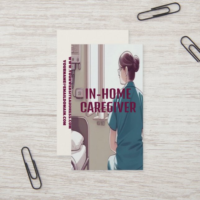 Tarjeta De Visita Cuidador del hogar (Anverso/Reverso In Situ)