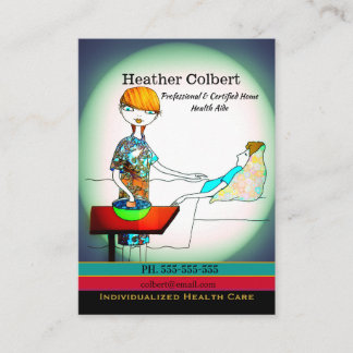 Tarjeta De Visita Cuidador Encantador Aquí para Ayudar