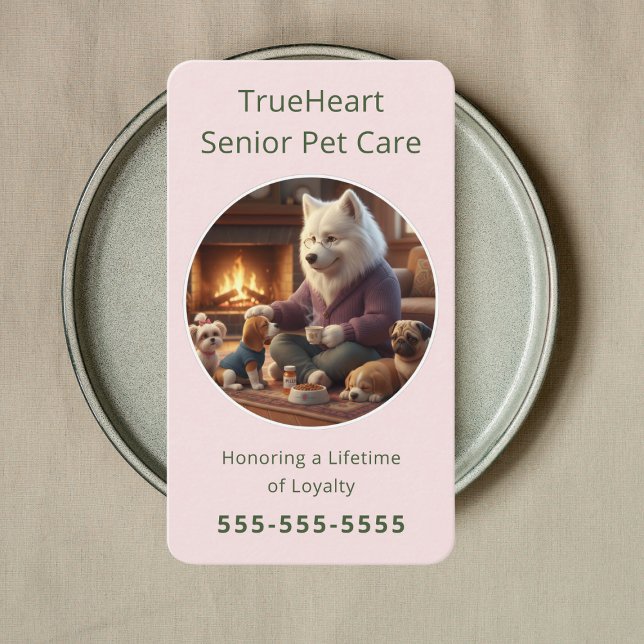 Tarjeta De Visita Cuidador Profesional de Perros Mayores Cuidado de  (Subido por el creador)