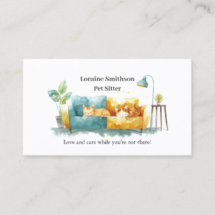 Tarjeta De Visita Cuidados confiables en el centro de atención en el