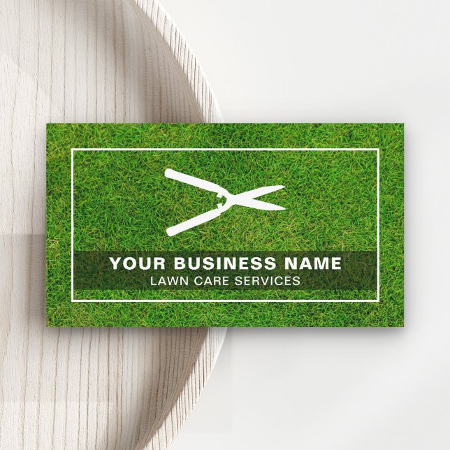 Tarjeta De Visita Cuidados de césped para jardinería (Subido por el creador)