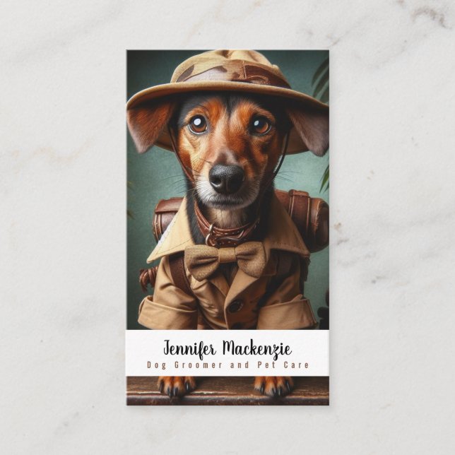 Tarjeta De Visita Cuidados de mascotas (Anverso)