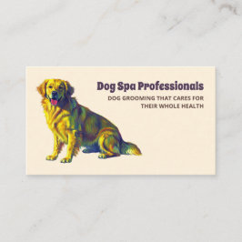 Tarjeta De Visita Cuidados de perros Grooming QR