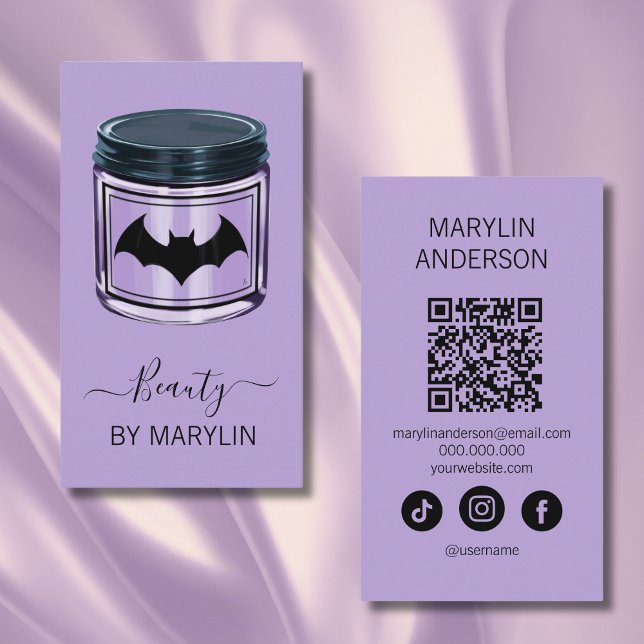 Tarjeta De Visita Cuidados de piel de Halloween góticos Código QR es (Subido por el creador)