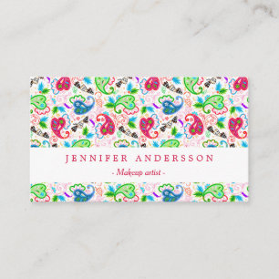Tarjeta De Visita Cuidados motivos decorativos de flores