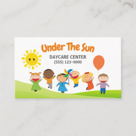 Tarjeta De Visita Cuidados profesionales de cuidado infantil Guarder