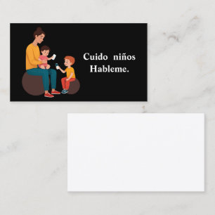 Tarjeta De Visita Cuido ninos