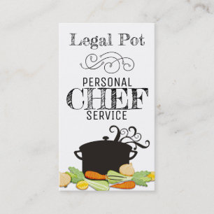 tarjeta de visita culinaria del cocinero de las