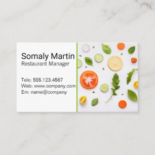 Tarjeta De Visita Culinario   Hierbas y Especias
