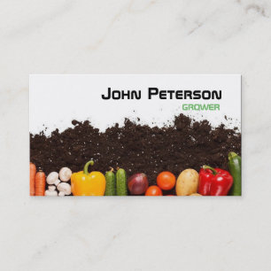 Tarjeta De Visita Cultivador del granjero que cultiva el pueblo de