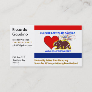 Tarjeta De Visita CultureCapital-Impresión, Ricardo Gau… -