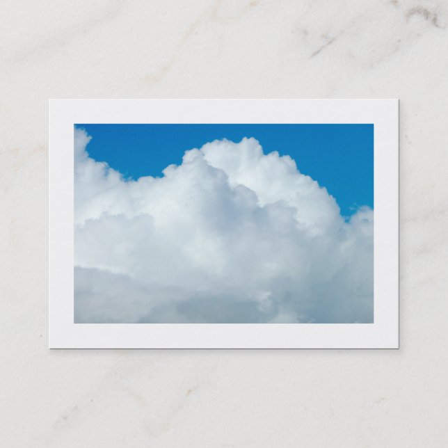 Tarjeta De Visita Cumulonimbus (Bordeado) (Anverso)