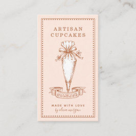 Tarjeta De Visita Cupcake Baker Bakery Pastry Chef