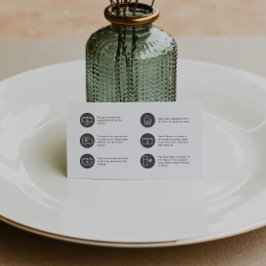 Tarjeta De Visita Cupcake Care Minimalist Flat Thank You Card