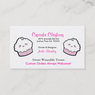 Tarjeta De Visita Cupcakes-1, Cupcakes-2, magdalena Claykery, 4575…