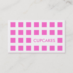 Tarjeta De Visita CUPCAKES (cuadrados mod)