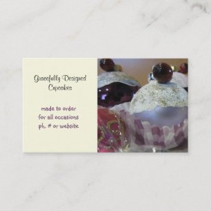 Tarjeta De Visita Cupcakes de Diseñador Elegantes