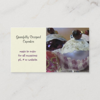 Tarjeta De Visita Cupcakes de Diseñador Elegantes